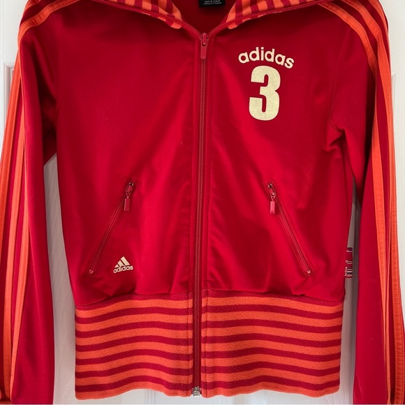 Adidas Red and Orange Women's Blazer - Picture 6 of 9